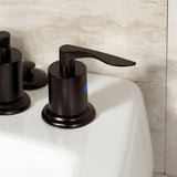 Serena KB6325SVL Three-Handle Vertical Spray Bidet Faucet with Brass Pop-Up, Oil Rubbed Bronze