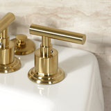 Manhattan KB6327CML Three-Handle Vertical Spray Bidet Faucet with Brass Pop-Up, Brushed Brass