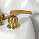 Centurion KB6327EFL Three-Handle Vertical Spray Bidet Faucet with Brass Pop-Up, Brushed Brass