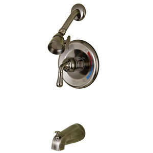 Magellan KB633 Single-Handle 3-Hole Wall Mount Tub and Shower Faucet, Black Stainless