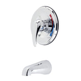 KB651SWTO Single-Handle 2-Hole Wall Mount Tub and Shower Faucet Tub Only, Polished Chrome