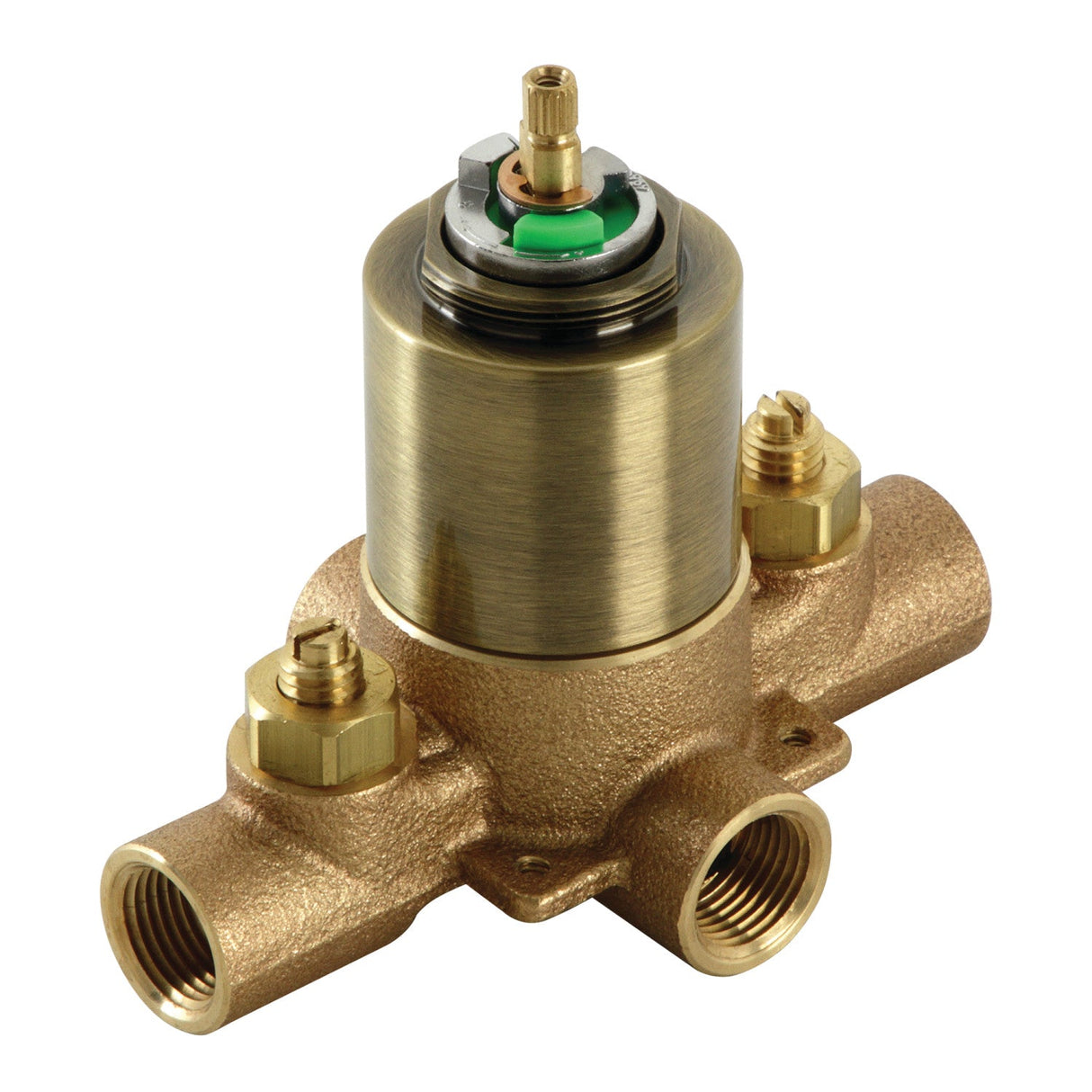 Chatham KB653V Pressure Balanced Tub and Shower Valve, with Stops, Antique Brass