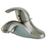 Legacy KB6548LL Single-Handle 3-Hole Deck Mount 4" Centerset Bathroom Faucet with Plastic Pop-Up, Brushed Nickel