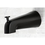 Vintage KB660AL Two-Handle 4-Hole Wall Mount Tub and Shower Faucet, Matte Black