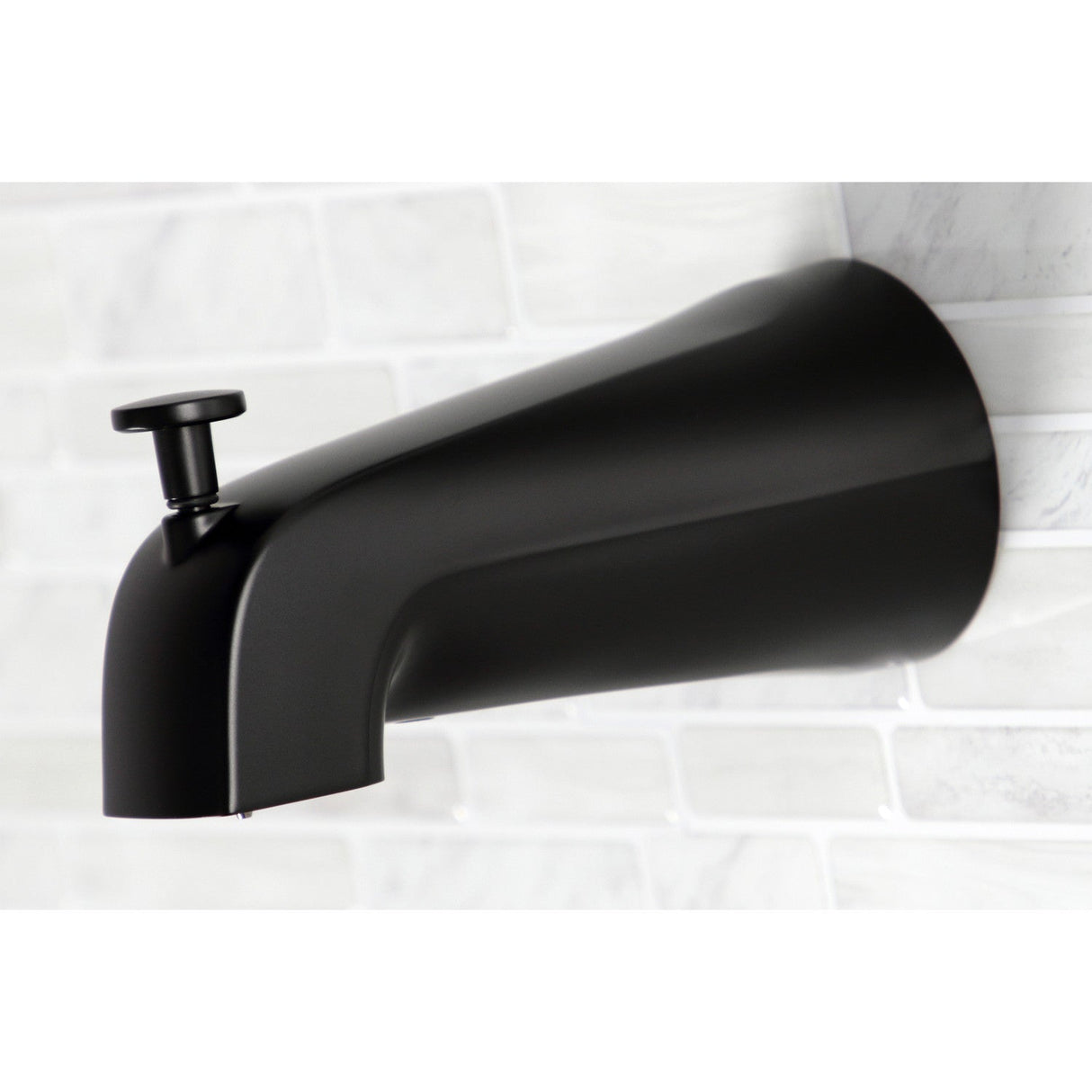Vintage KB660PL Two-Handle 4-Hole Wall Mount Tub and Shower Faucet, Matte Black
