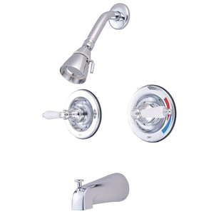 Vintage KB661PL Two-Handle 4-Hole Wall Mount Tub and Shower Faucet, Polished Chrome