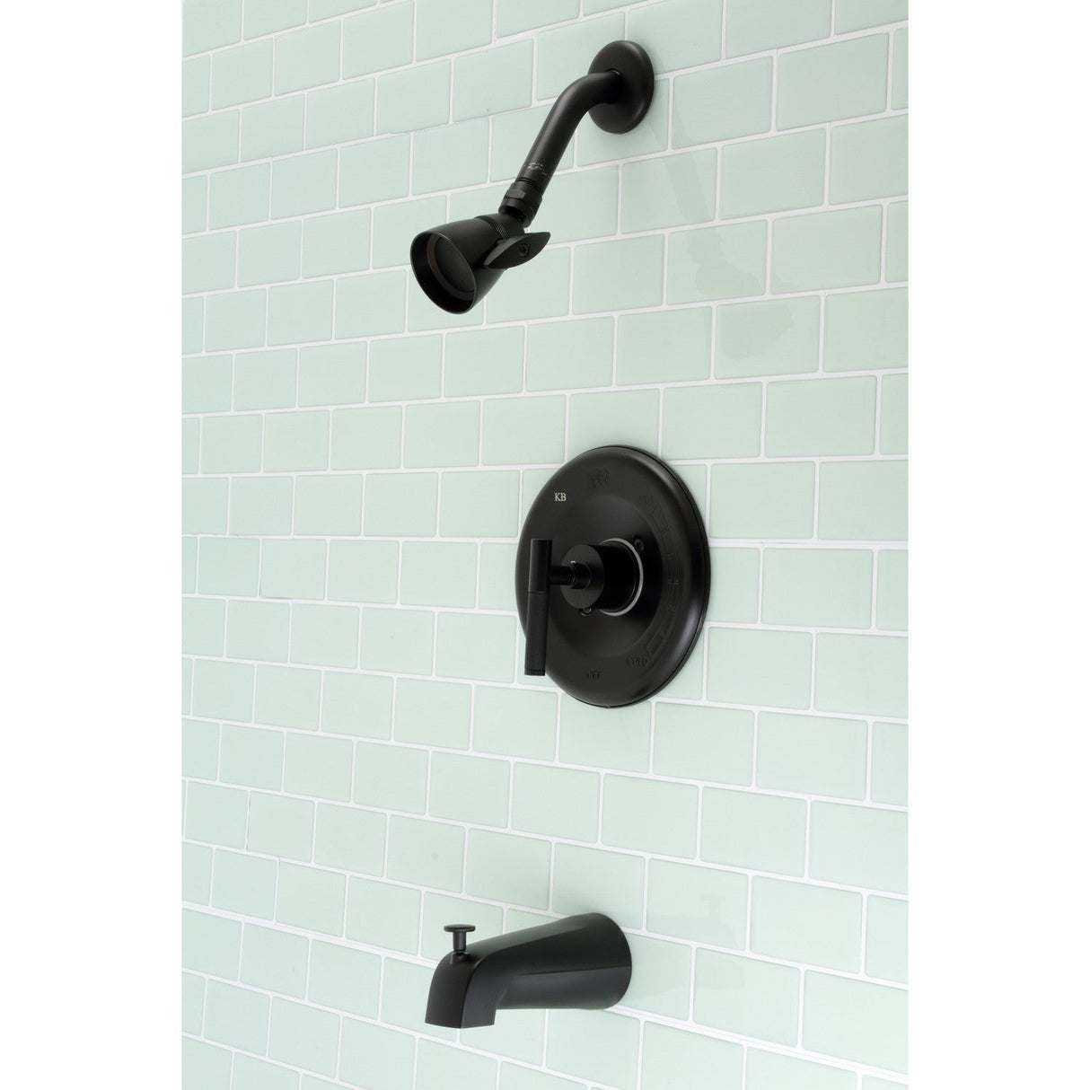 Kaiser KB6630CKL Single-Handle Wall Mount Tub and Shower Faucet, Matte Black
