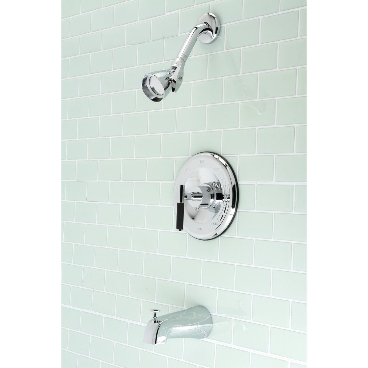 Kaiser KB6631CKL Single-Handle Wall Mount Tub and Shower Faucet, Polished Chrome