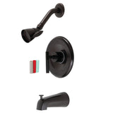 Kaiser KB6635CKL Single-Handle Wall Mount Tub and Shower Faucet, Oil Rubbed Bronze