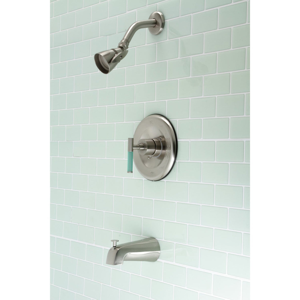 Kaiser KB6638CKL Single-Handle Wall Mount Tub and Shower Faucet, Brushed Nickel