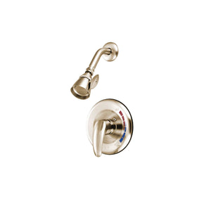 KB6658LLSO Single-Handle 2-Hole Wall Mount Shower Faucet, Brushed Nickel