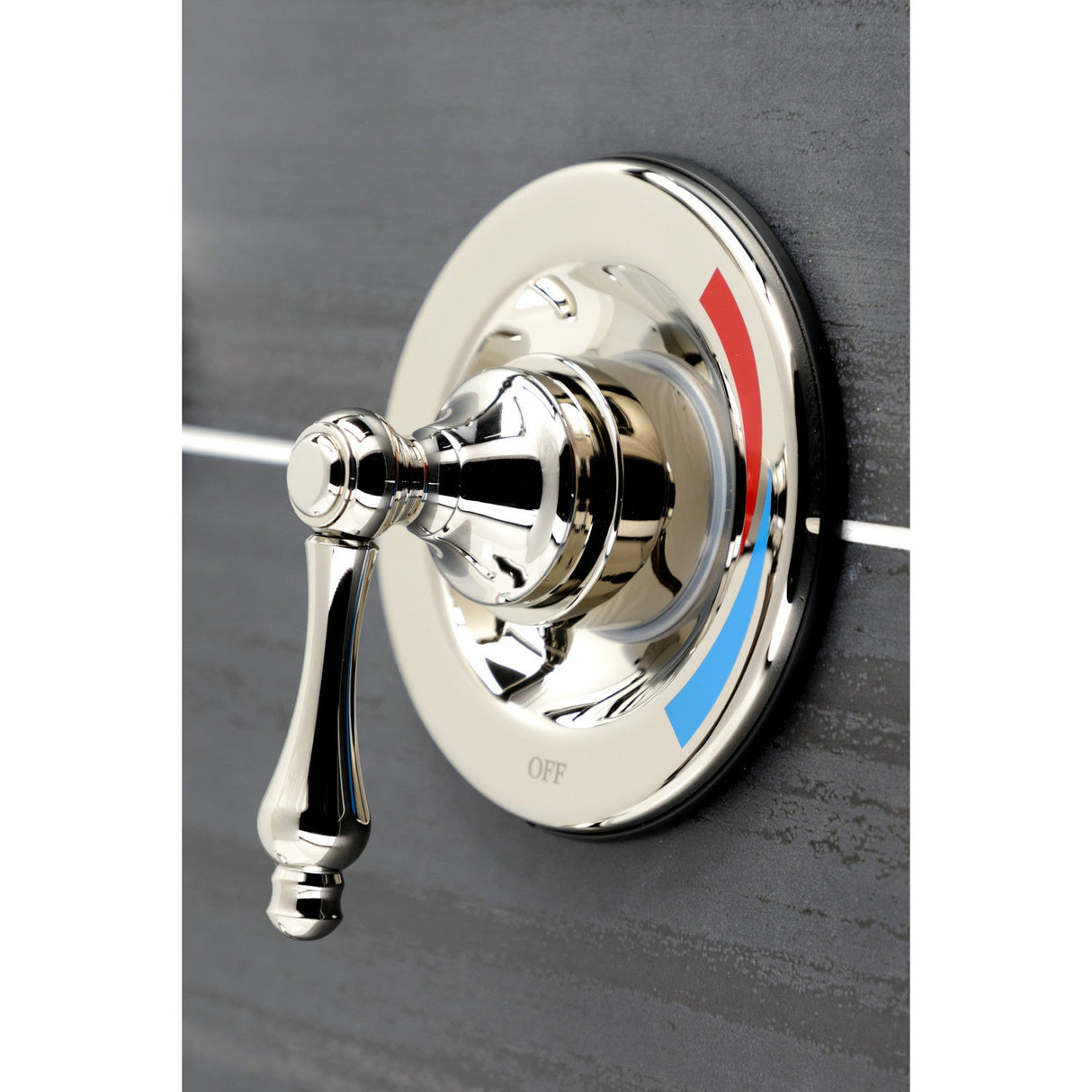 Vintage KB666AL Two-Handle 4-Hole Wall Mount Tub and Shower Faucet, Polished Nickel