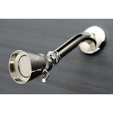 Vintage KB666PL Two-Handle 4-Hole Wall Mount Tub and Shower Faucet, Polished Nickel