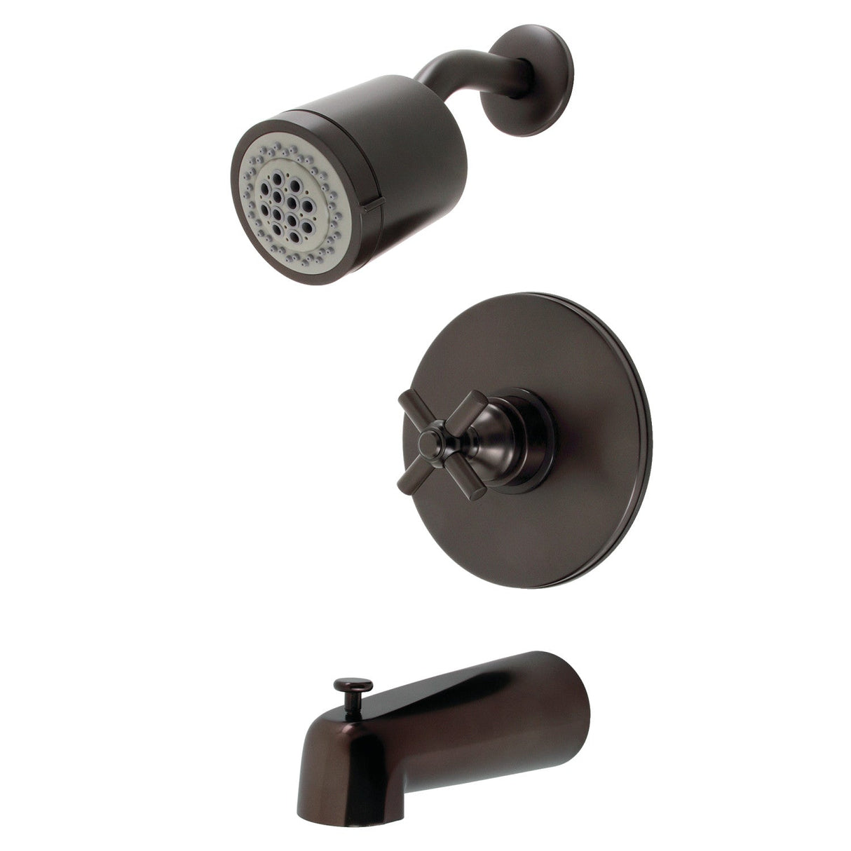 Elinvar KB6695EX Single-Handle 3-Hole Wall Mount Tub and Shower Faucet, Oil Rubbed Bronze