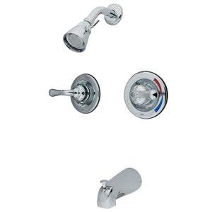 Magellan KB671 Two-Handle 4-Hole Wall Mount Tub and Shower Faucet, Polished Chrome