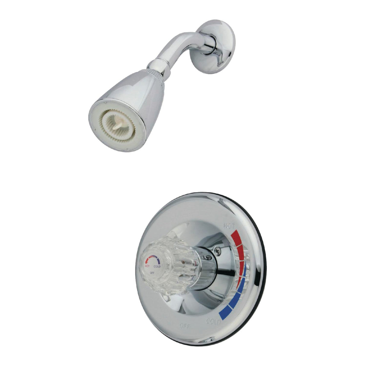 KB681SO Single-Handle 2-Hole Wall Mount Shower Faucet, Polished Chrome