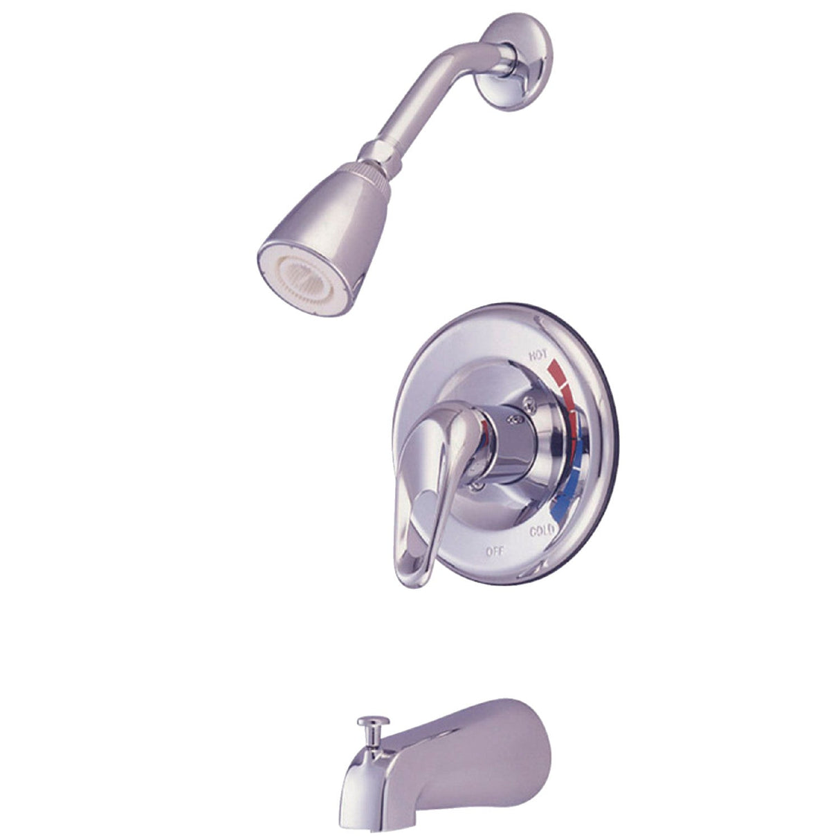 Chatham KB691 Single-Handle 3-Hole Wall Mount Tub and Shower Faucet, Polished Chrome