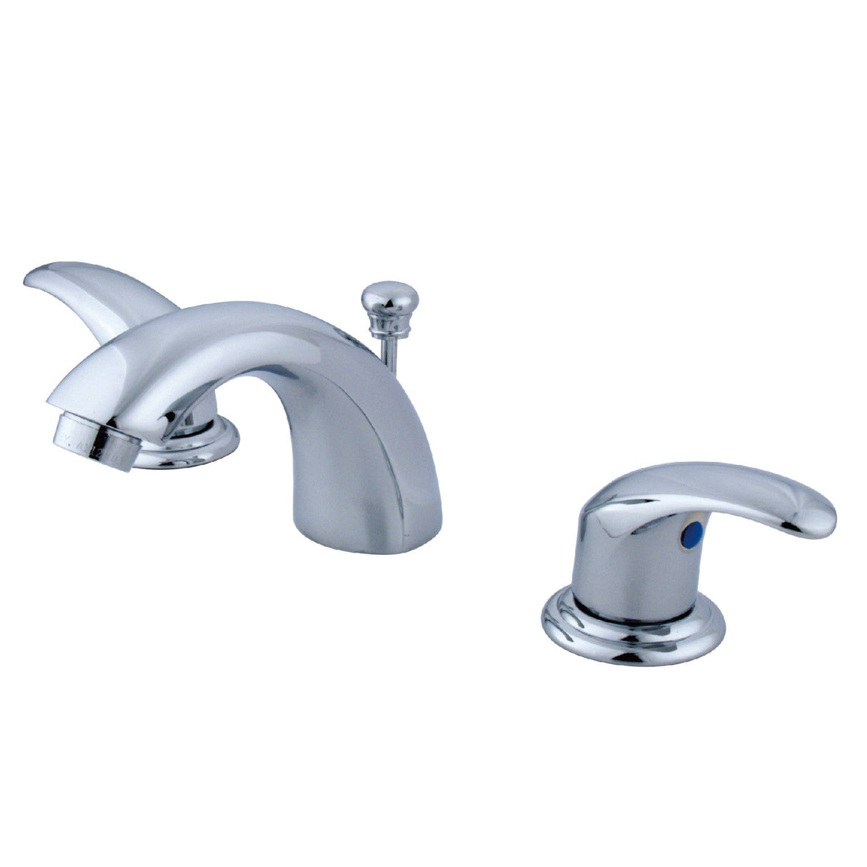 Legacy KB6951LL Two-Handle 3-Hole Deck Mount Mini-Widespread Bathroom Faucet with Plastic Pop-Up, Polished Chrome