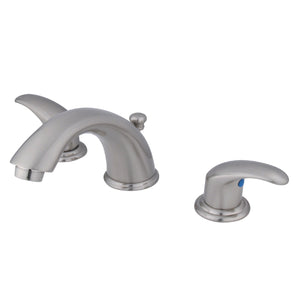 Legacy KB6968LL Two-Handle 3-Hole Deck Mount Widespread Bathroom Faucet with Plastic Pop-Up, Brushed Nickel