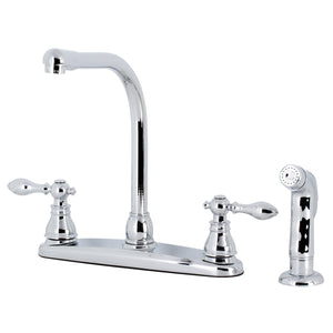 American Classic KB711ACLSP Two-Handle 4-Hole Deck Mount 8