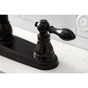 American Classic KB715ACL Two-Handle 4-Hole Deck Mount 8" Centerset Kitchen Faucet with Side Sprayer, Oil Rubbed Bronze