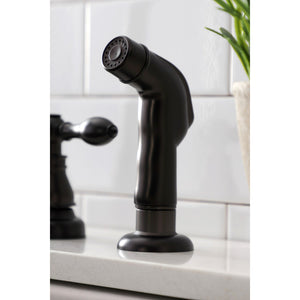 American Classic KB715ACLSP Two-Handle 4-Hole Deck Mount 8" Centerset Kitchen Faucet with Side Sprayer, Oil Rubbed Bronze