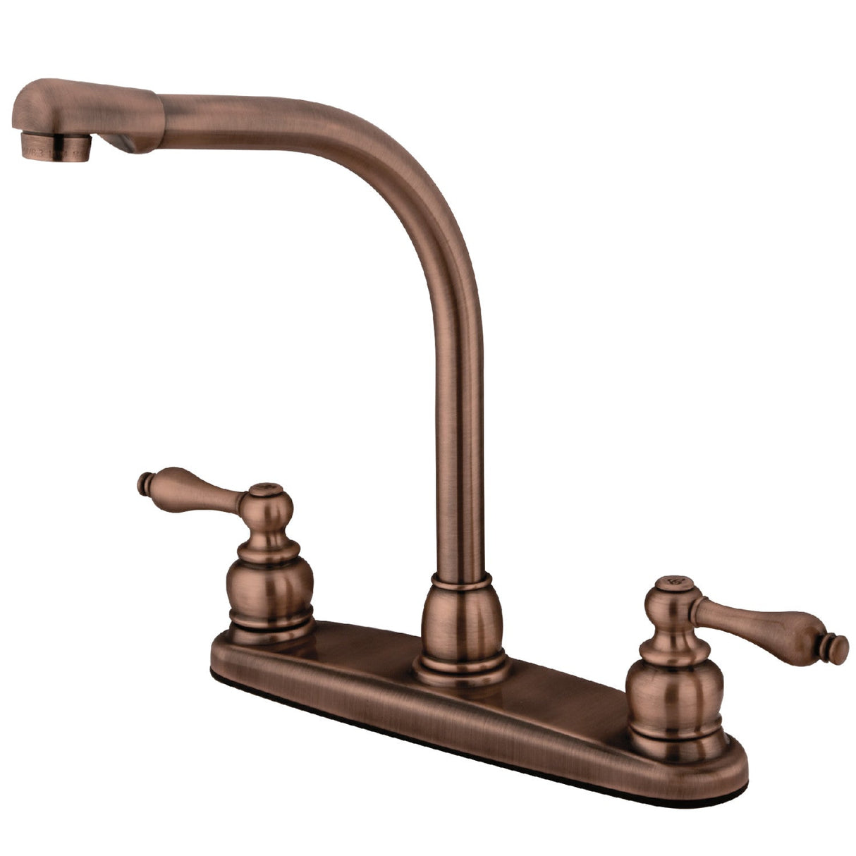 Victorian KB716ALLS Two-Handle 2-Hole Deck Mount 8" Centerset Kitchen Faucet, Antique Copper