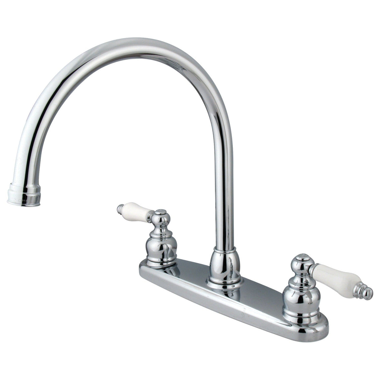 Vintage KB721PLLS Two-Handle 2-Hole Deck Mount 8" Centerset Kitchen Faucet, Polished Chrome