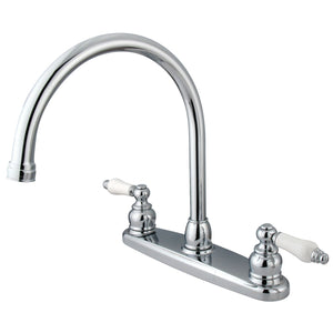 Vintage KB721PLLS Two-Handle 2-Hole Deck Mount 8" Centerset Kitchen Faucet, Polished Chrome