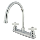 Vintage KB721PXLS Two-Handle 2-Hole Deck Mount 8" Centerset Kitchen Faucet, Polished Chrome