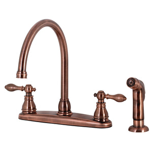 American Classic KB726ACLSP Two-Handle 4-Hole Deck Mount 8