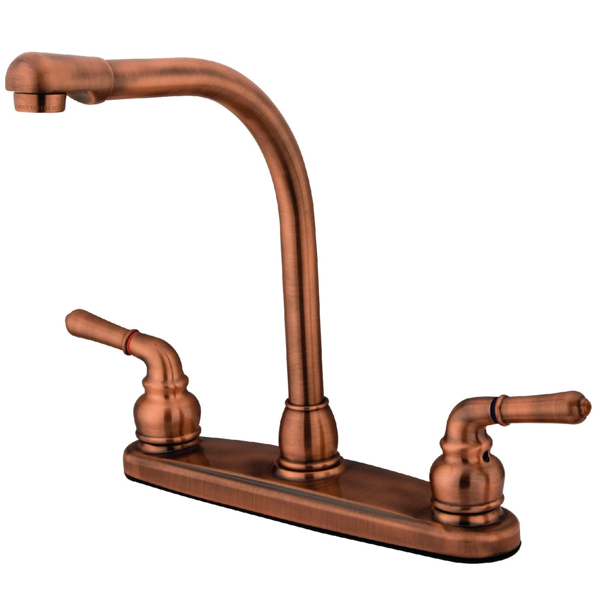 Magellan KB756LS Two-Handle 2-Hole Deck Mount 8" Centerset Kitchen Faucet, Antique Copper
