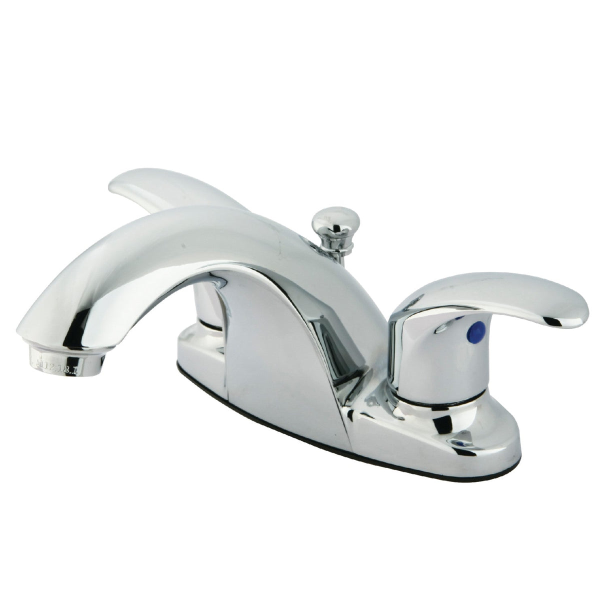 Legacy KB7641LL Two-Handle 3-Hole Deck Mount 4" Centerset Bathroom Faucet with Plastic Pop-Up, Polished Chrome