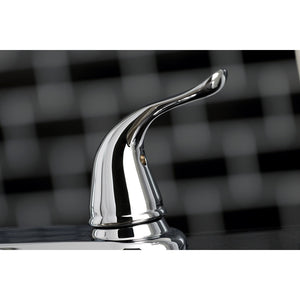 Yosemite KB791YL Two-Handle 4-Hole Deck Mount 8" Centerset Kitchen Faucet with Side Sprayer, Polished Chrome