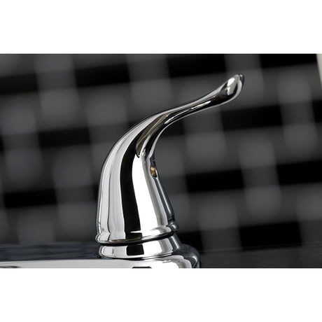 Yosemite KB791YL Two-Handle 4-Hole Deck Mount 8" Centerset Kitchen Faucet with Side Sprayer, Polished Chrome