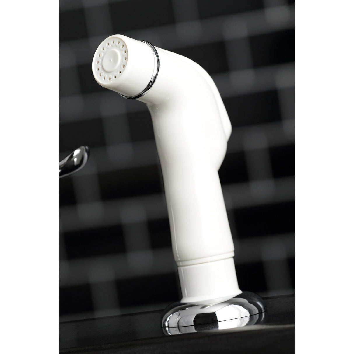 Yosemite KB791YL Two-Handle 4-Hole Deck Mount 8" Centerset Kitchen Faucet with Side Sprayer, Polished Chrome