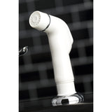 Yosemite KB791YL Two-Handle 4-Hole Deck Mount 8" Centerset Kitchen Faucet with Side Sprayer, Polished Chrome
