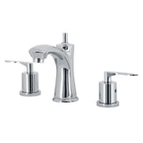 Serena KB7961SVL Two-Handle 3-Hole Deck Mount Widespread Bathroom Faucet with Pop-Up Drain, Polished Chrome