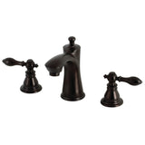 American Classic KB7965ACL Two-Handle 3-Hole Deck Mount Widespread Bathroom Faucet with Plastic Pop-Up, Oil Rubbed Bronze