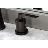 Serena KB7965SVL Two-Handle 3-Hole Deck Mount Widespread Bathroom Faucet with Pop-Up Drain, Oil Rubbed Bronze