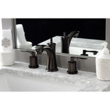 Serena KB7965SVL Two-Handle 3-Hole Deck Mount Widespread Bathroom Faucet with Pop-Up Drain, Oil Rubbed Bronze