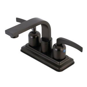 Centurion KB8465EFL Two-Handle 2-Hole Deck Mount 4" Centerset Bathroom Faucet with Push Pop-Up, Oil Rubbed Bronze