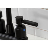 Kaiser KB8490DKL Two-Handle 2-Hole Deck Mount Bar Faucet, Matte Black