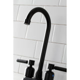 Kaiser KB8490DKL Two-Handle 2-Hole Deck Mount Bar Faucet, Matte Black