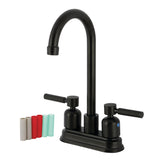 Kaiser KB8490DKL Two-Handle 2-Hole Deck Mount Bar Faucet, Matte Black