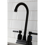 Concord KB8490DL Two-Handle 2-Hole Deck Mount Bar Faucet, Matte Black