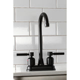 Concord KB8490DL Two-Handle 2-Hole Deck Mount Bar Faucet, Matte Black