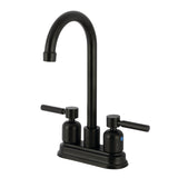 Concord KB8490DL Two-Handle 2-Hole Deck Mount Bar Faucet, Matte Black