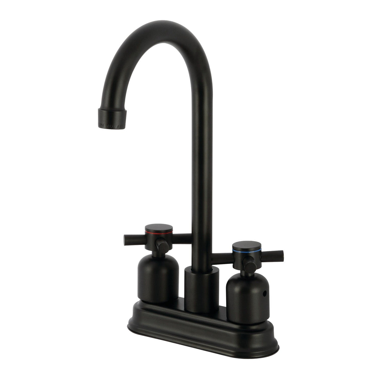 Concord KB8490DX Two-Handle 2-Hole Deck Mount Bar Faucet, Matte Black