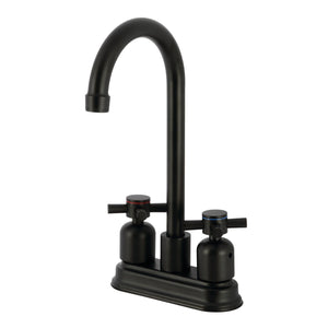 Concord KB8490DX Two-Handle 2-Hole Deck Mount Bar Faucet, Matte Black